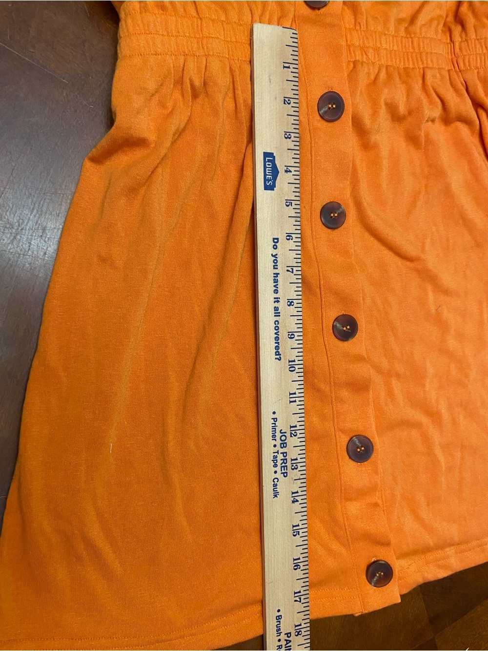 Cupshe Orange Button-Front Mini Dress with Rope Belt - Picture 12 of 12